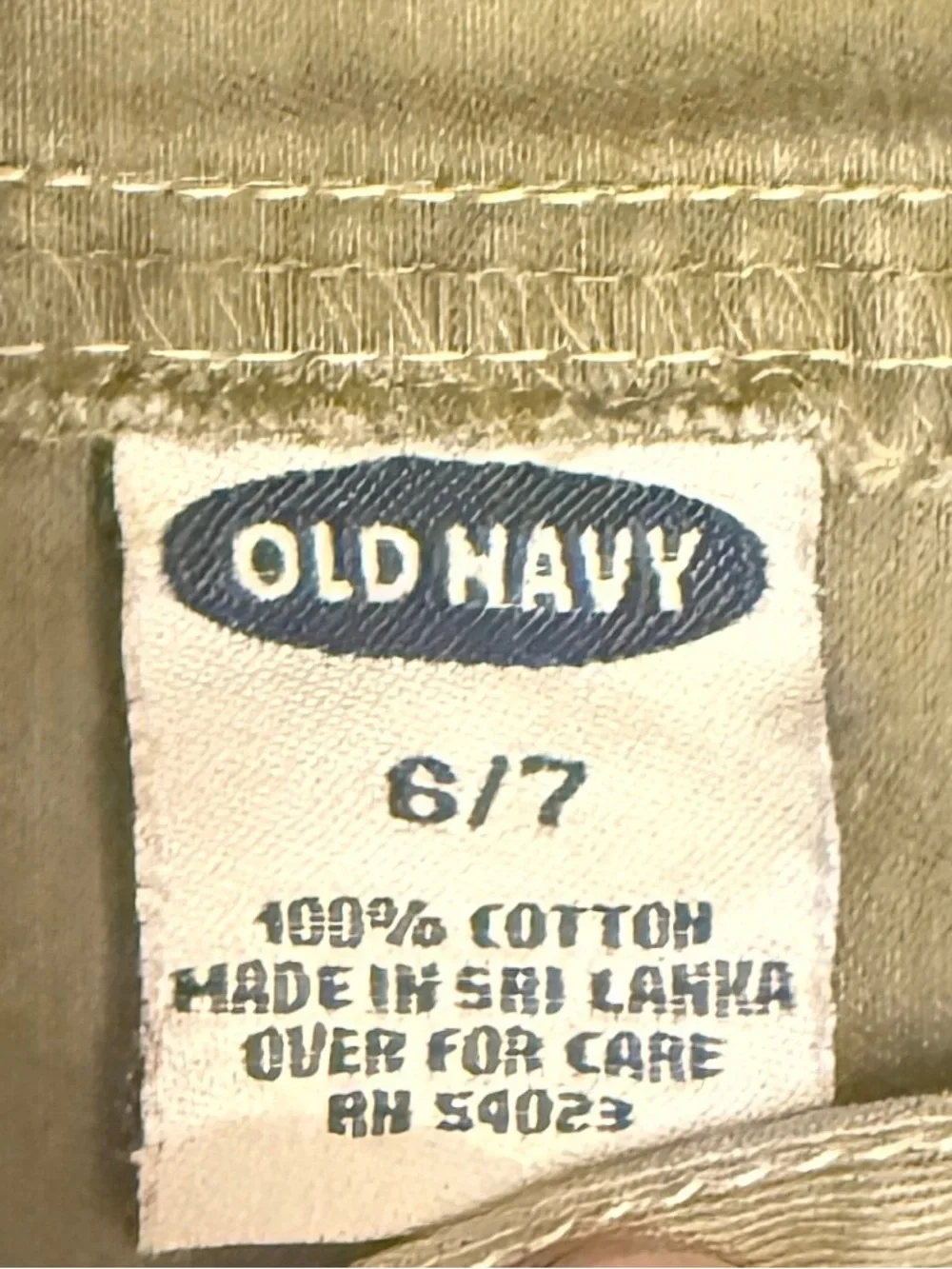Old Navy Girls Olive Green Canvas Overall Dress